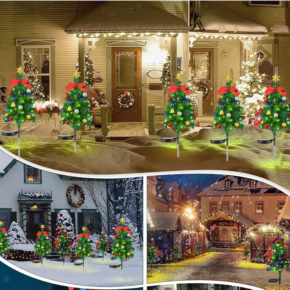 Solar driveway christmas lights deals