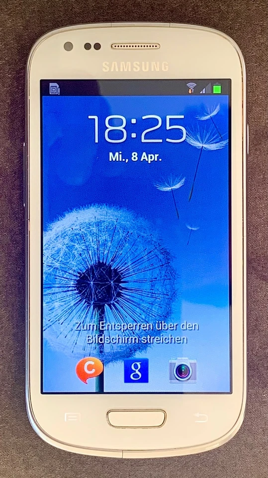 Samsung  Galaxy S III mini GT-I8190 - 8GB - White (Ohne Simlock) Kulthandy TOP, Foto 4 von 5