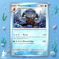 Mamoswine 25/94 Phantasmal Flames Uncommon Pokemon TCG Card NM Art Takumi Wada