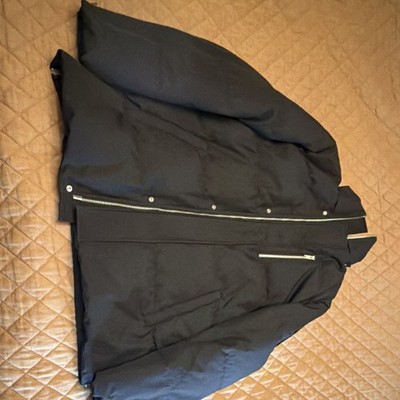 Moose Knuckles Men's Black Down Puffer Jacket Full Zip Snap  XL