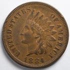 1884 Indian Head Penny Cent Extremely Fine (XF)