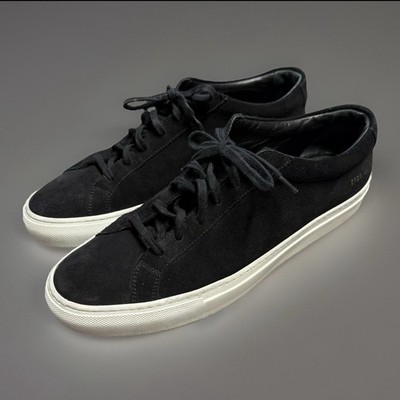 Common Projects Achilles Low Black Suede Sneakers EU 44 Men s 11