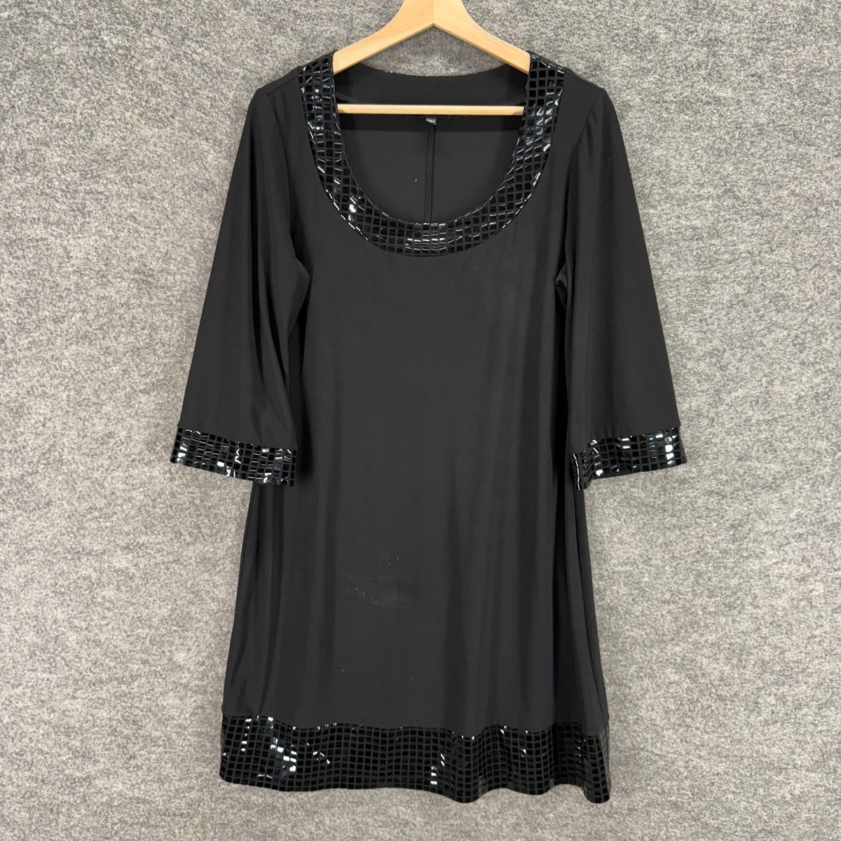 Robe Noire Et Marron Motif Tiana B - Taille 8 - Occasion Très Bon état - Style Féminin Et élégant