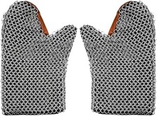 Medieval Aluninium Chainmail Gauntlet Gloves Armor Mittens