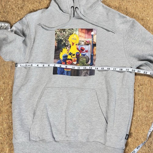 Vans x Sesame Street Iconic Collab 90s style Hoodie S Gray Unisex Skater - Picture 9 of 14