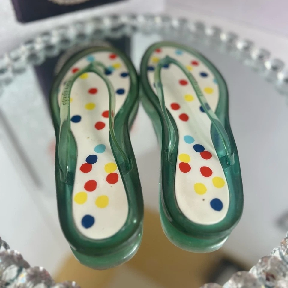 Sandalias Kate Spade Multicolor Lunares Gelatina Talla 8 Foto 4 de 4