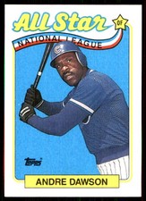 Andre Dawson 1989 Topps #391 Chicago Cubs MLB READ FREE SHIPPING AutographDen