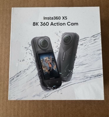 INSTA360 X5 8K 360 Action Camera 6mm 72MP Black BRAND NEW