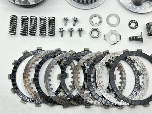 2002 Suzuki RM85 Clutch Assembly Basket Hub Plates Kit Spring Bolts Dirt Bike RM - Picture 6 of 6