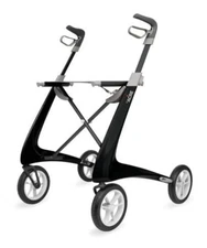 Black byACRE - WIDE Carbon Ultralight Rollator World's Lightest Rollator Walker