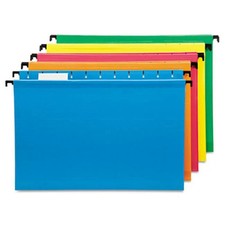 Poly Laminate Hanging Folders  Assorted - Legal Size
