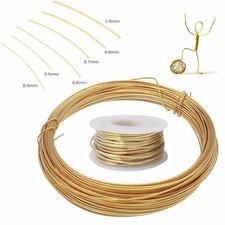 Soft Brass Round Wire 0 in-0.12 in Diameter 1-3937.01 in Length for Jewelry