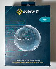 Safety 1st Child Proof Stove Knob Covers Clear View, 5 pack NEW