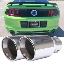 Pairs Exhaust Pipe Car For 2013 Ford Mustang Gt Coup Rear Throat Muffler 38-76mm Pairs Exhaust Pipe Car For 2013 Ford Mustang Gt Coup Rear Throat Muffler 38-76mm