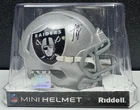 ASHTON JEANTY SIGNED AUTO LAS VEGAS RAIDERS SPEED MINI HELMET BAS/BECKETT WITN