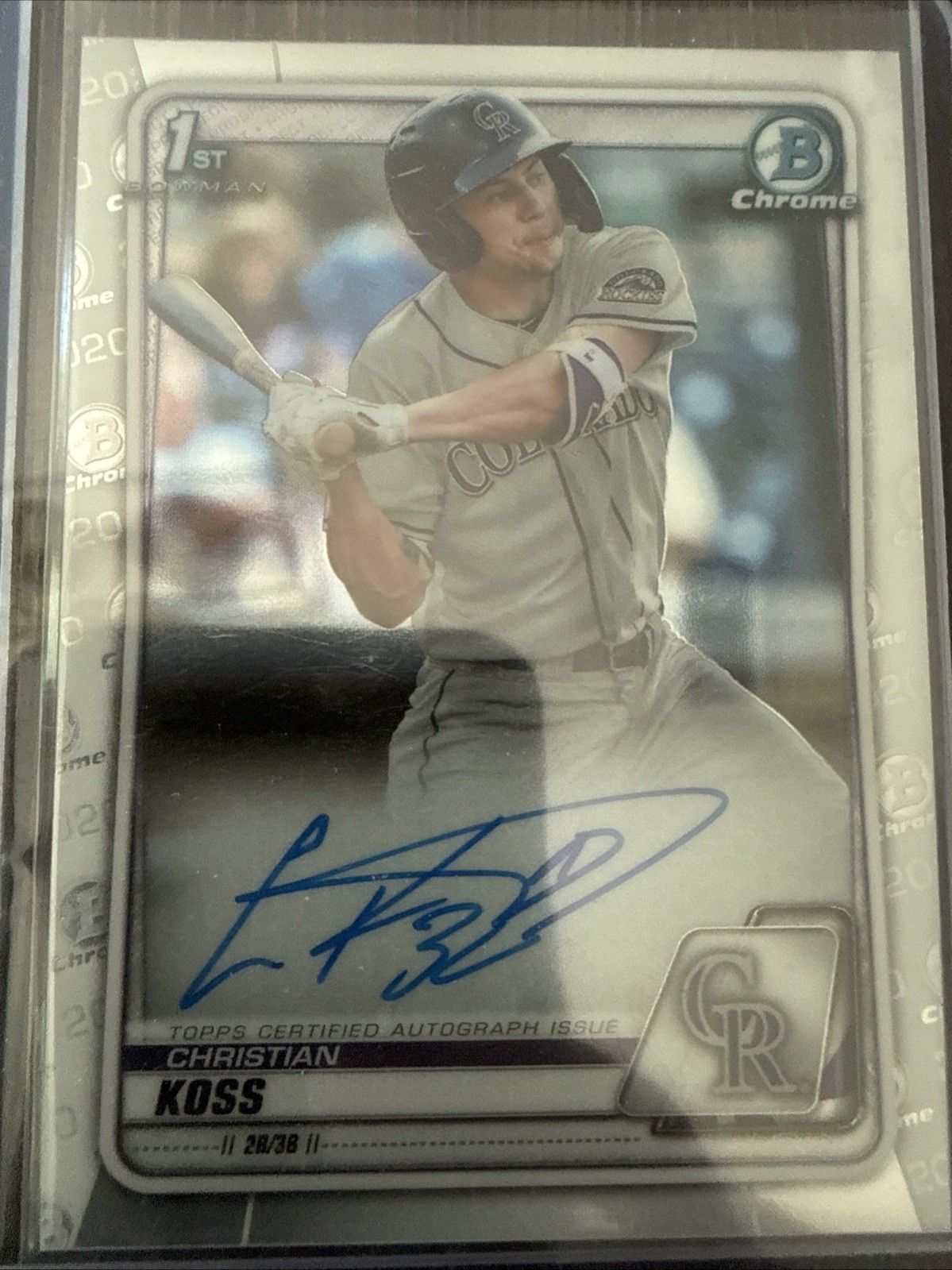 2020 Bowman Chrome Prospect Autographs Christian Koss #CPA-CK