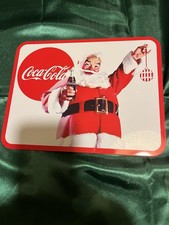Vintage Coca Cola Collectible Plaque Featuring Santa Clause Sign 2009