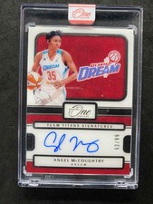 2025 Panini WNBA One and One Angel McCoughtry Red Auto #TTS-AM Dream 62/99