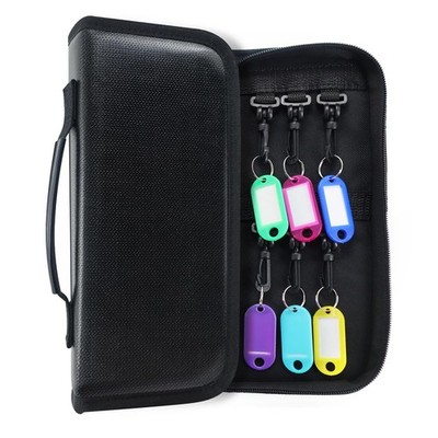 Zippered Key Case with Handle, Key Organizer, Waterproof Key Case with 12 Key...