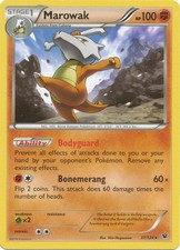 Marowak - 37/124 - Rare (Lp) XY Fates Collide - Fighting Pokémon