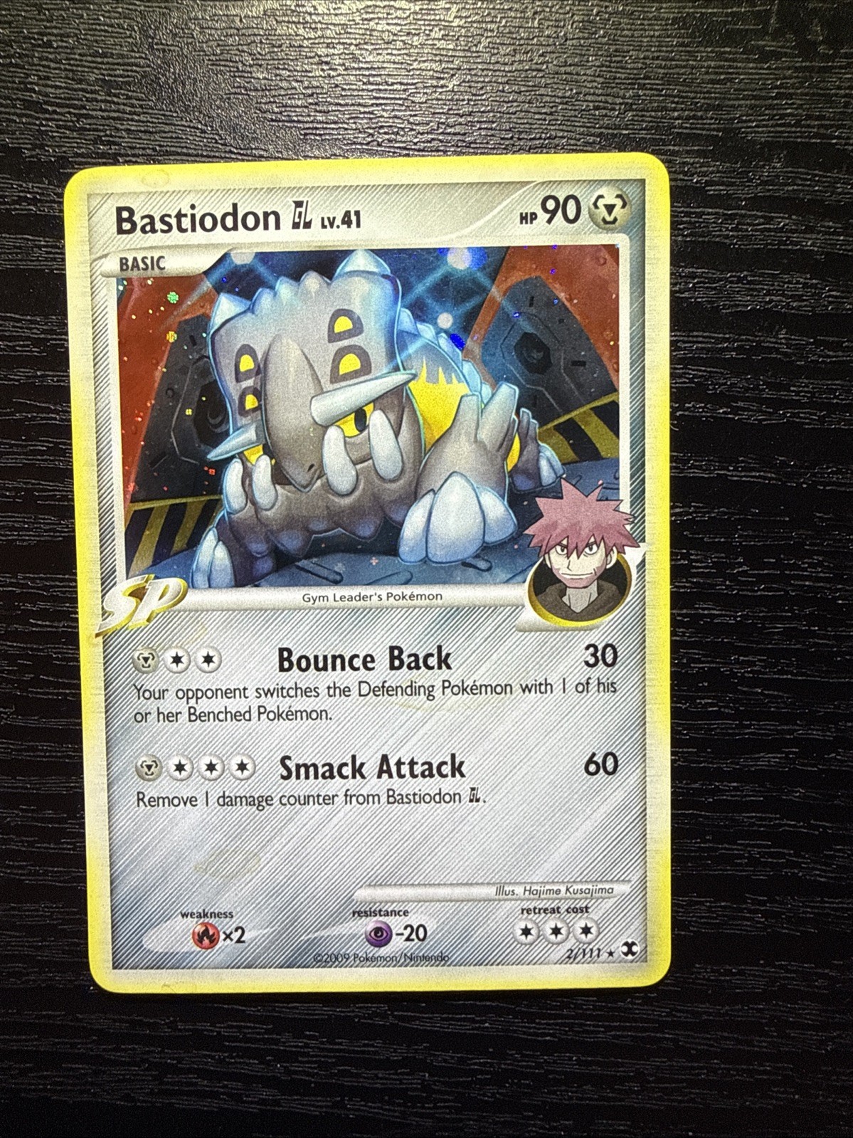 Pokemon Card - Bastiodon GL Rising Rivals 2/111 Holo Rare
