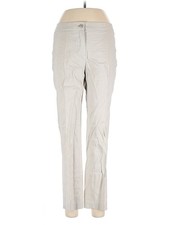 Jones New York Collection Women Ivory Linen Pants 6 Petites