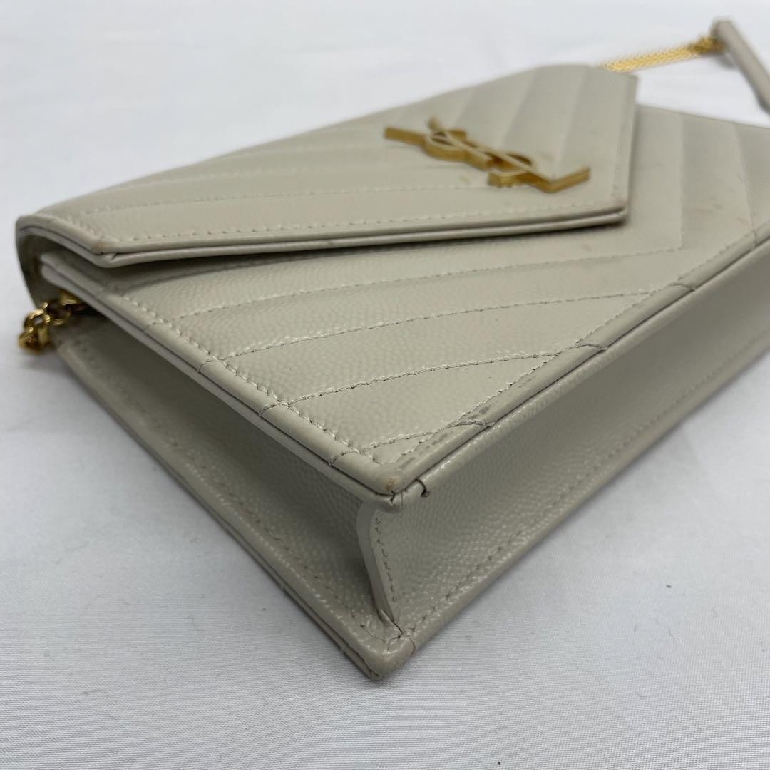 Borsa a tracolla Saint Laurent catena grigia 19x12x4 cm 7 5x4 7x1 6 pollici con scatola sacchetto antipolvere