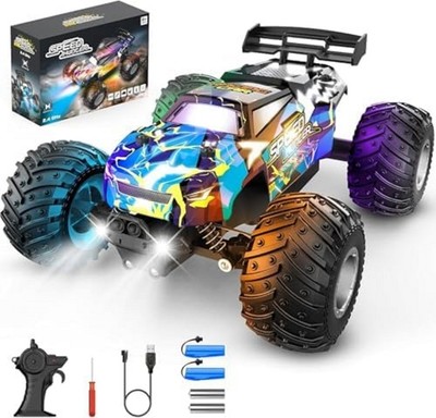 2WD Remote Control Monster Truck RC Car All Terrain Off Road Outdoor Big Wheel