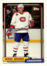 1992-93 Topps #189 Patrice Brisebois Montreal Canadiens