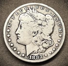 1883 CC MORGAN SILVER DOLLAR ** VERY GOOD COIN **    (7820)