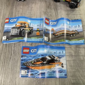 LEGO Set City: 4x4 with Powerboat 60085 100% Complete Manual Box Retired set