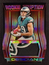 2019 Obsidian #RE-25 J.J. Arcega-Whiteside Rookie Eruption Red Etch Patch /5
