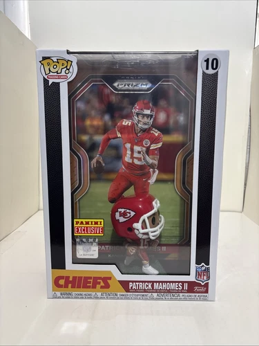 FUNKO POP! PATRICK MAHOMES GOLD PRIZM TRADING CARD! PANINI EXCLUSIVE! #10
