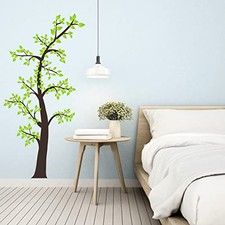 Green Tree Wall Decals - Family Tree Wall Stickers - Bedroom Living Room Large