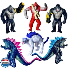TwCare Set of 6 Godzilla x Kong: The New Empire, Dinosaur Dragon Toys Action 
