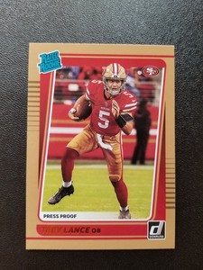 2021 Donruss Press Proof Bronze #254 Trey Lance 49ers RC Rookie