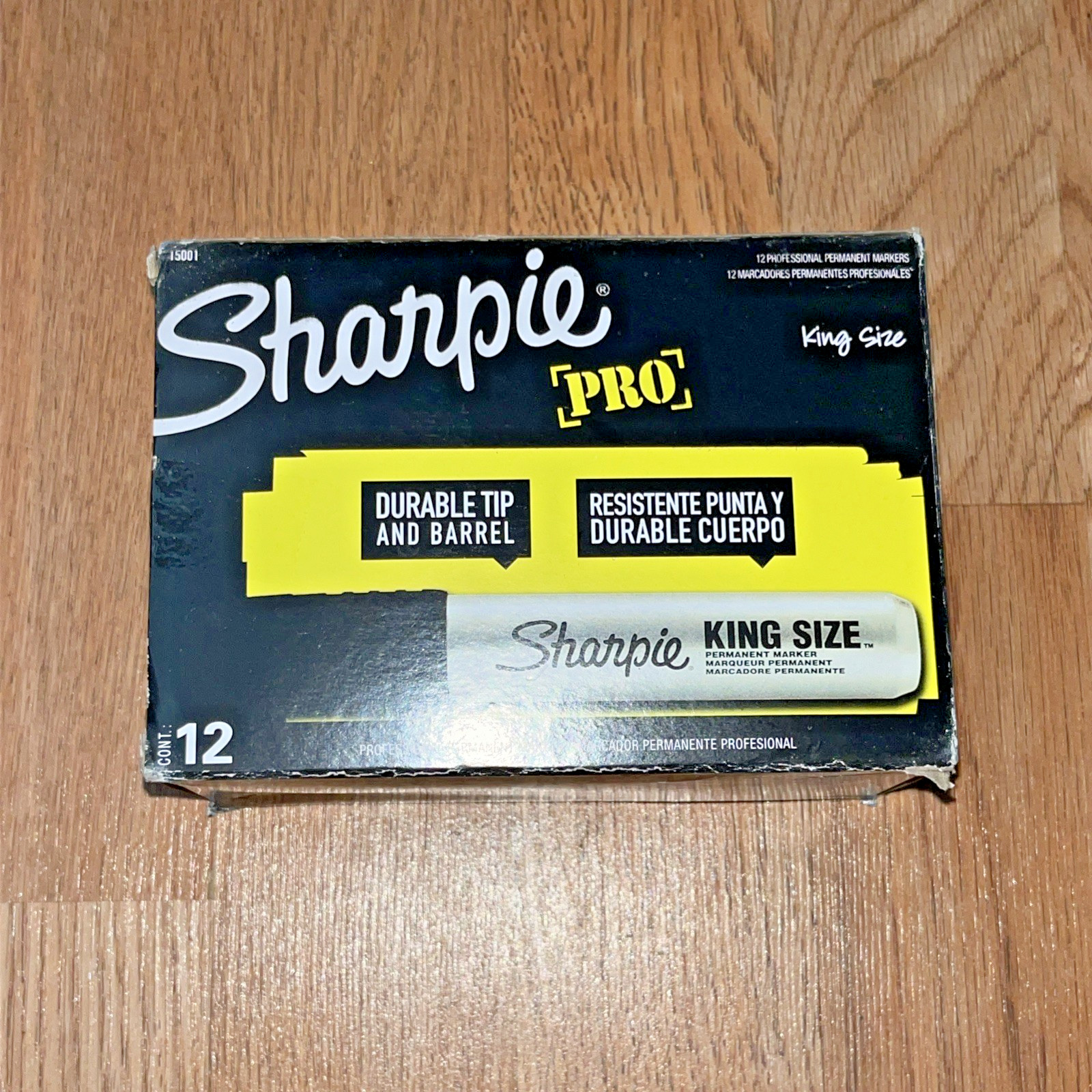 King Sized Chisel Tip Black 12 Ct. Box New