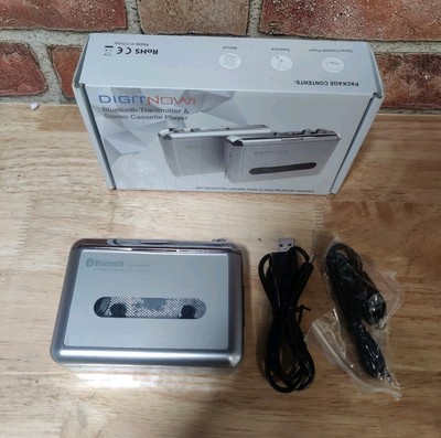 Digitnow Bluetooth Transmitter Stereo Cassette Player NO BATTERIES 