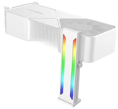 DS RGB Graphics Card GPU Support Bracket, Single Slot Cards, Support White