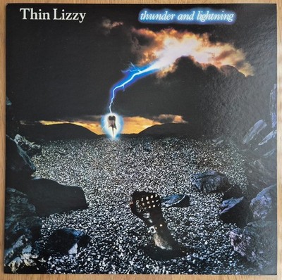 Thin Lizzy   Thunder And Lightning - 1983 LP INS JAPAN 1st PR 25PP-83 NEAR MINT