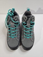 Columbia Women's Granite Trail Mid Waterproof, Titanium Grey Steel/Bright Aqua