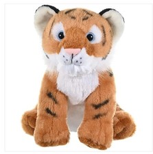 Wild Republic Cuddlekins Tiger Cub Realistic Sittin Stuffed Animal Plush 12  EUC