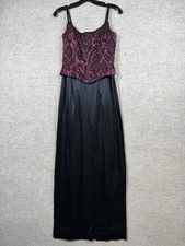 Gunne Sax x Jessica McClintock Corset Gown Dress Sz S 5/6 Vamp Whimsigoth Vtg