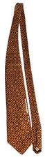 Vintage Art Institute Chicago Gouda Red Yellow Circles Lines Neck Tie