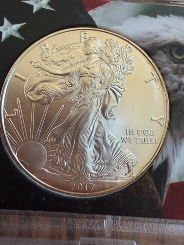 2017 American Silver Eagle 1 oz .999 Fine Silver Dollar BU