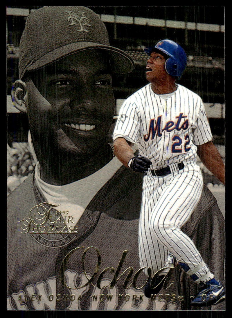 Alex Ochoa 1997 Flair Showcase #66 Mets FREE SHIPPING StackedPacks