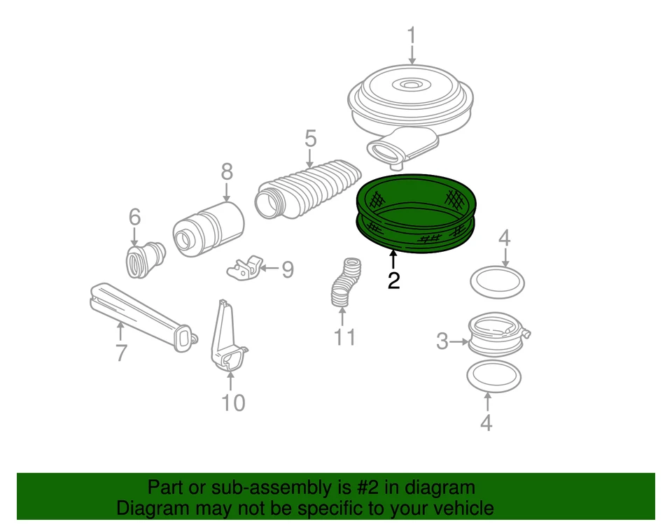 Filtro de aire original GM 06419892 Foto 2 de 2