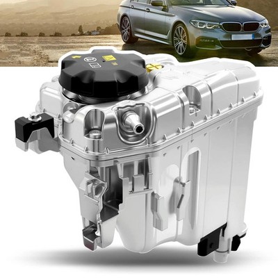 Aluminum Engine Coolant Reservoir Tank with(Sensor & Cap) For 2016-2020 BMW 5...