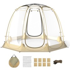 Tenda da campeggio trasparente NP12701BE, 4 stagioni, 265 x 265 cm - A