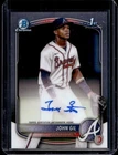 2025 Bowman Chrome John Gil Auto 1st Prospect #CPA-JG Braves